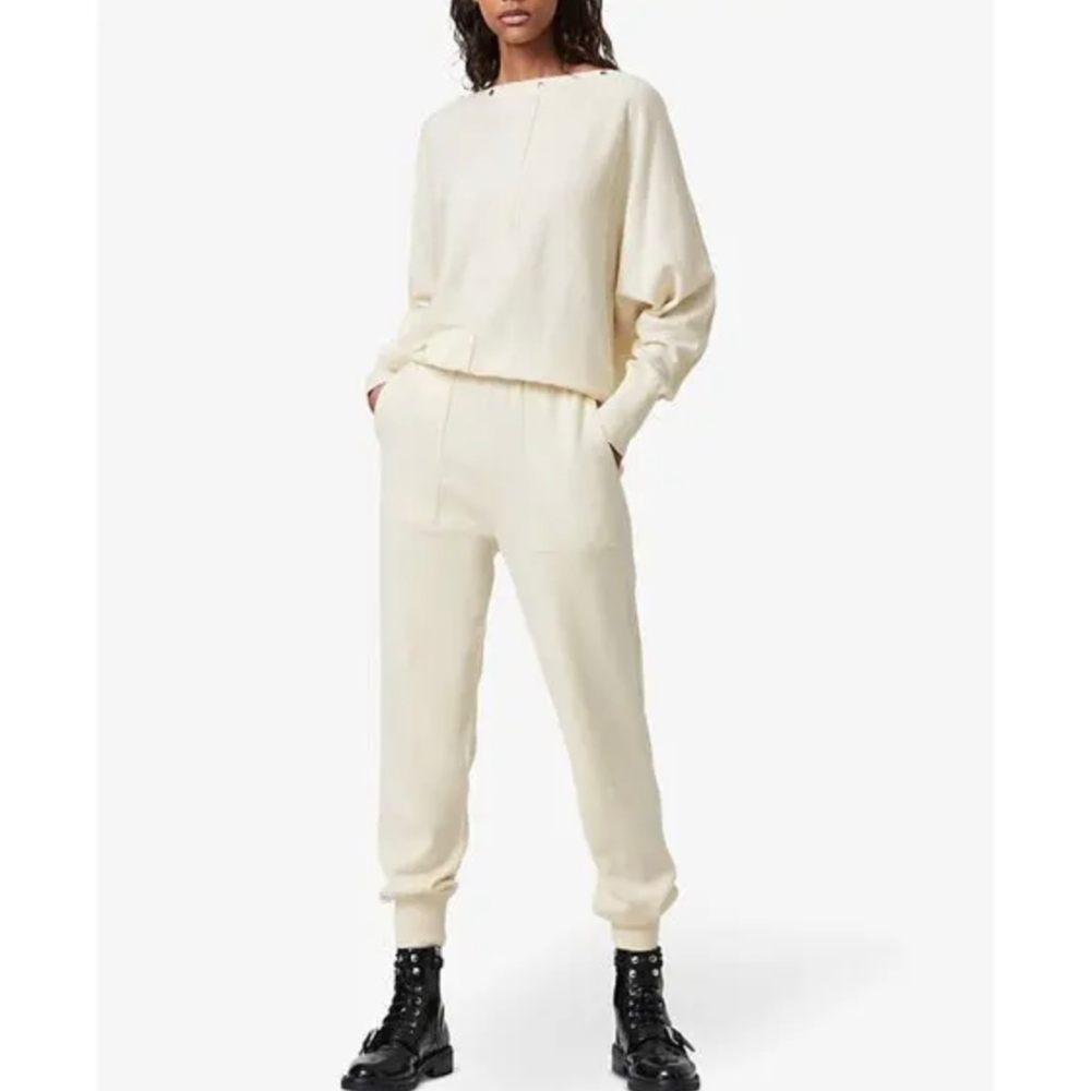 ALLSAINTS | Eli Bataeu Sweater In Cream - Picture 3 of 6
